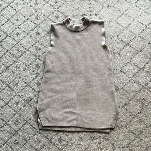 Mock Turtleneck Sweater Vest Dress